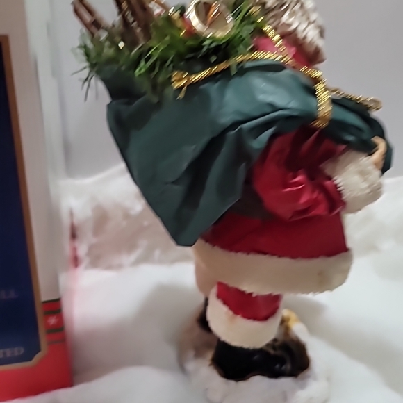 VTG Kurt S. Adler Santa's World Fabric Mache 12" Centerpiece Figurine in OG Box - Picture 8 of 16